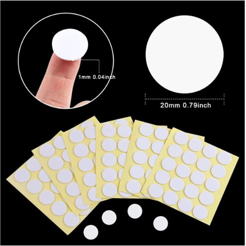 Candle Wick Round Stickers - 20 MM