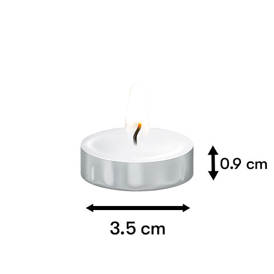 Tea Light Smokeless Candle (Burning Time 2.5 & 4.5 Hours)