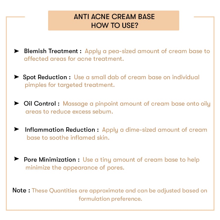 Anti Acne Cream Base ( Ready to Use )