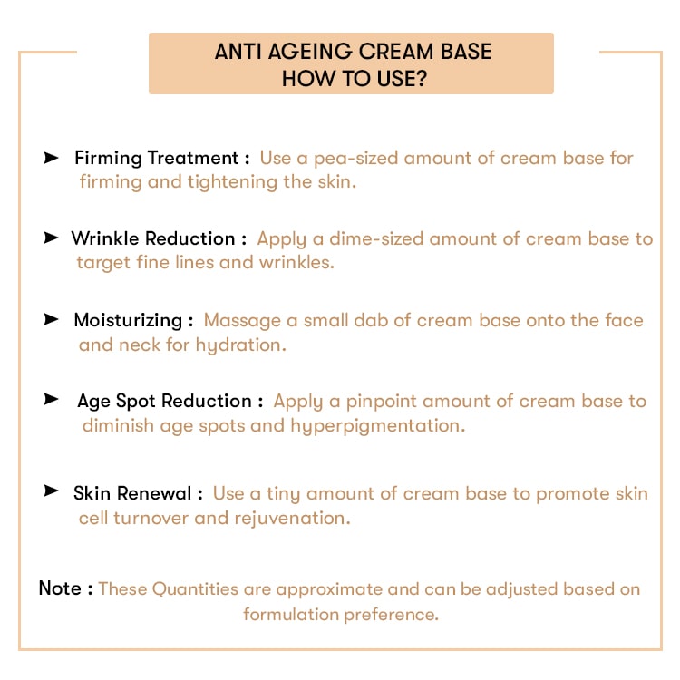Anti Ageing Cream Base - Ready To Use