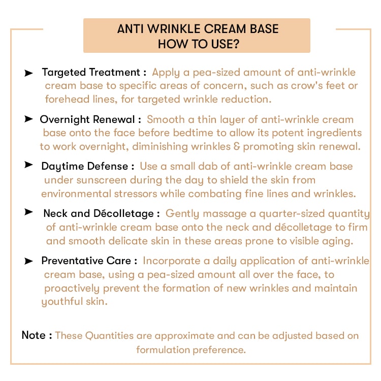 Anti Wrinkle Cream Base - Ready To Use