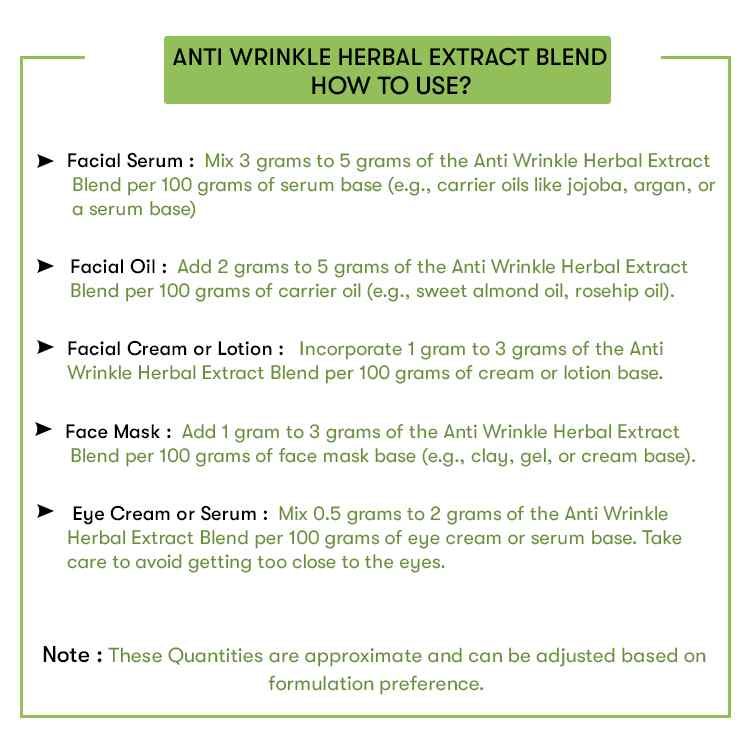 Anti Wrinkle Herbal Extract Blend