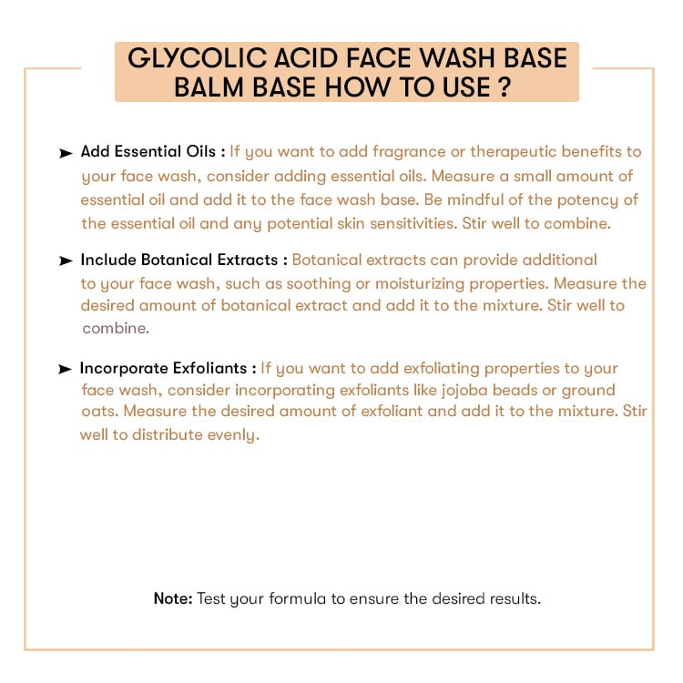 Glycolic Acid Face Wash Base