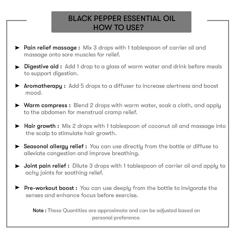 Black Pepper Essential Oil
