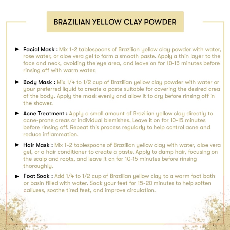 Brazilian Yellow Clay Powder
