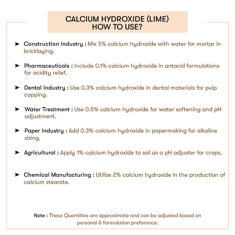 Calcium Hydroxide (Lime)