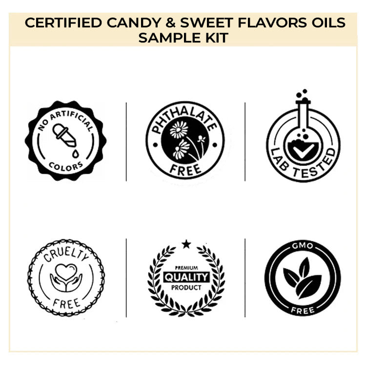 Candy & Sweet Flavors Oils Sample Kit - 0.3 Floz Each