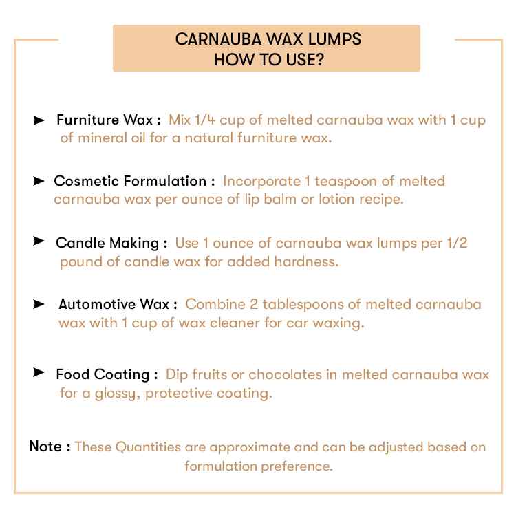 Carnauba Wax Lumps
