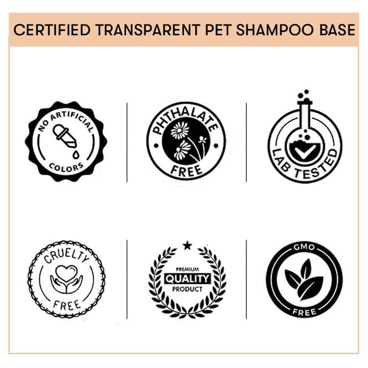 Transparent Pet Shampoo Bases - Ready to Use