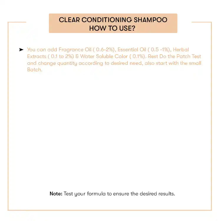 Clear Conditioning Shampoo Base - Ready to Use