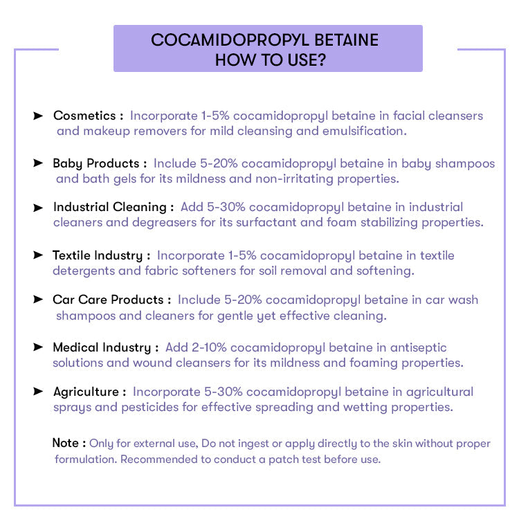 Cocamidopropyl Betaine (CAPB)