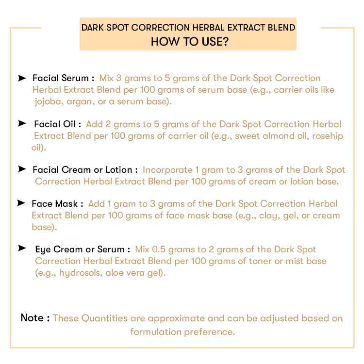 Dark Spot Correction Herbal Extract Blend
