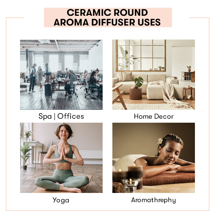 Ceramic Electric Round Shaped Aroma Diffuser