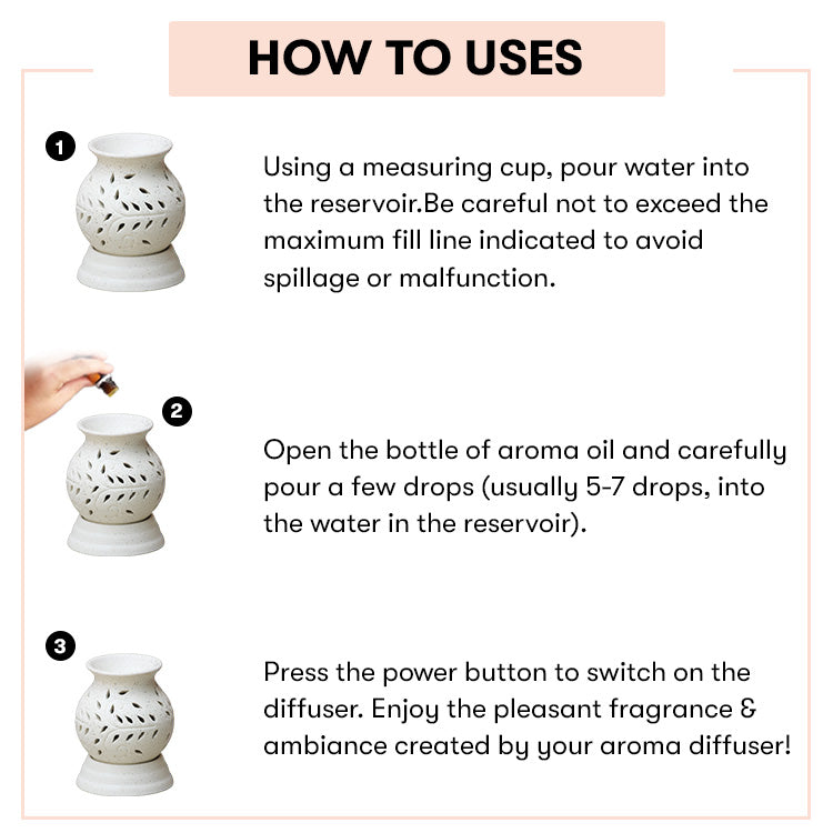 Pot Shaped + Round Shaped Electric Aroma Diffuser - Combo Pack