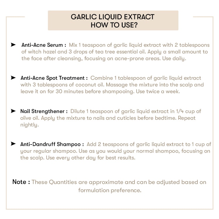 Garlic Liquid Extract