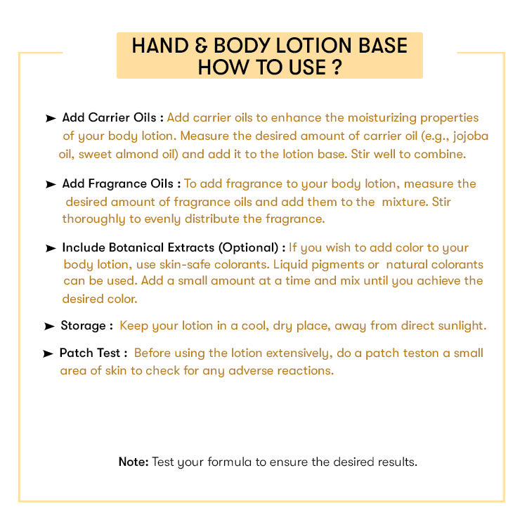 Light Hand & Body Lotion Base - Ready to Use