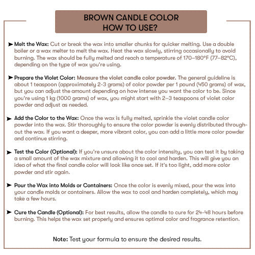 Brown Candle Color