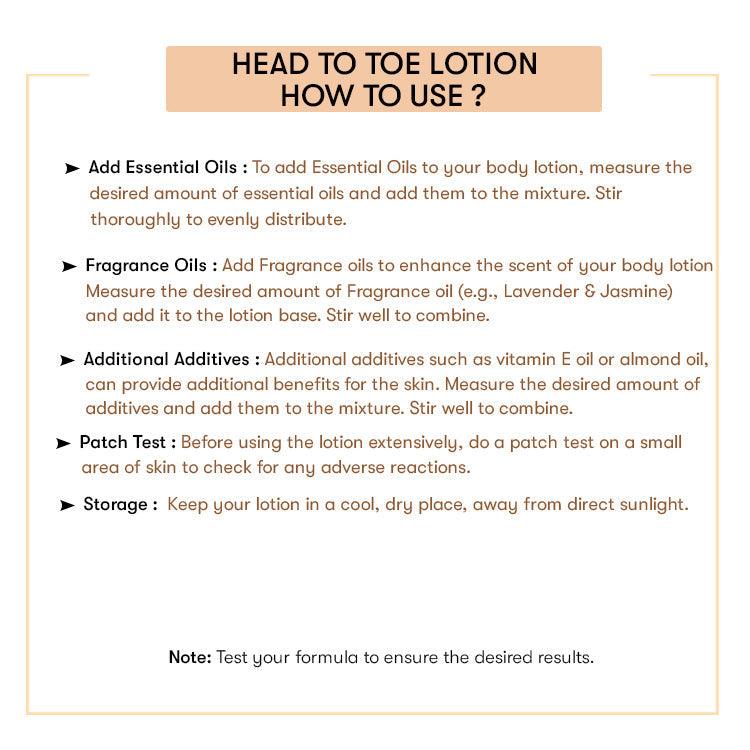 Head to Toe Lotion Base - Ready to Use