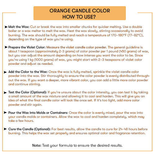 Orange Candle Color