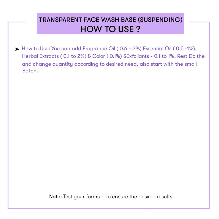 Transparent Face Wash Base (Suspending)