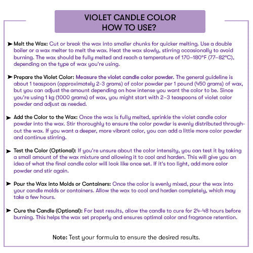 Violet Candle Color