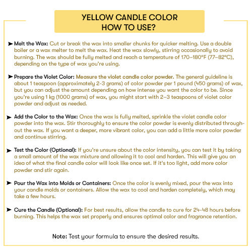 Yellow Candle Color