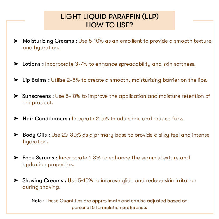 Light Liquid Paraffin (LLP) Oil