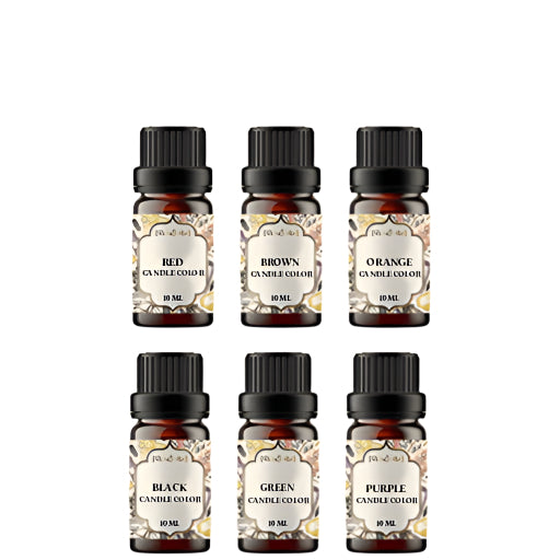 Liquid Candle Color Dye Kit - 5 Color Set