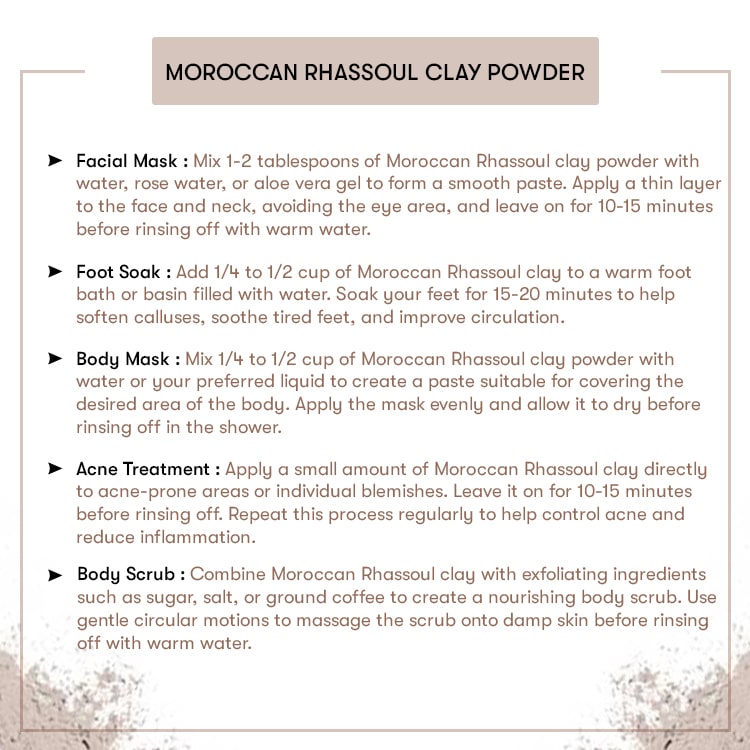 Moroccan Rhassoul Clay Powder (Nude)
