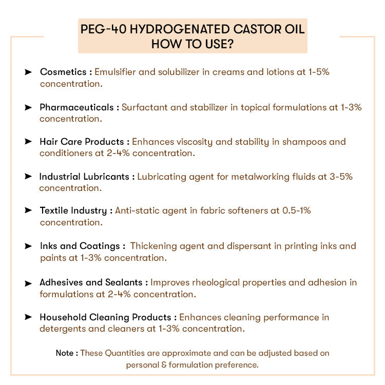 Peg - 40 Hydrogenated Castor Oil (RH 40)