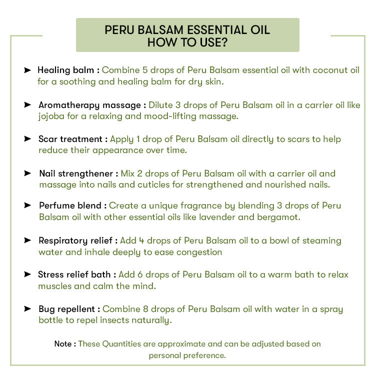Peru Balsam Essential Oil
