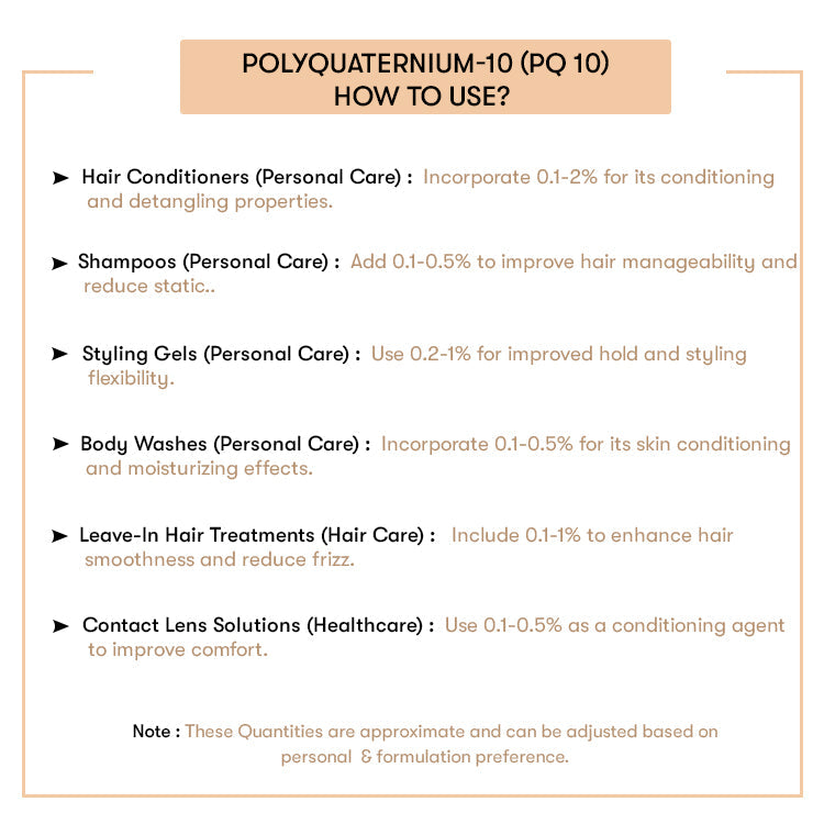 Polyquaternium-10 (Pq 10)