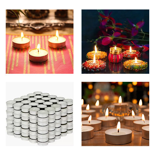 Tea Light Smokeless Candle (Burning Time 2.5 & 4.5 Hours)