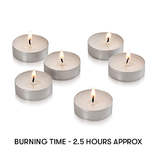 Tea Light Smokeless Candle (Burning Time 2.5 & 4.5 Hours)