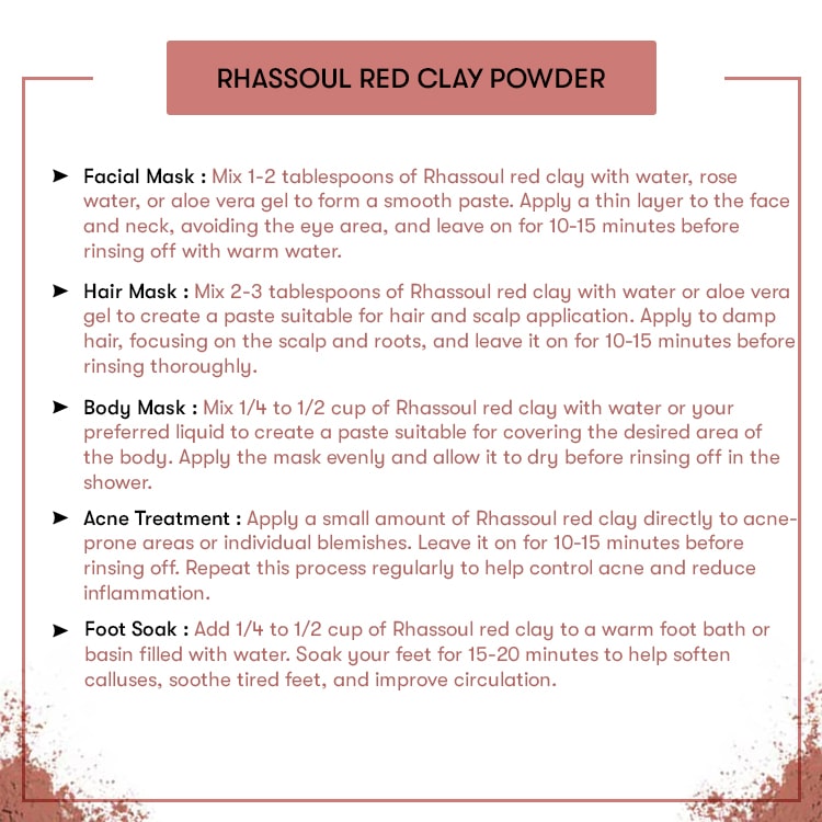 Rhassoul Red Clay Powder