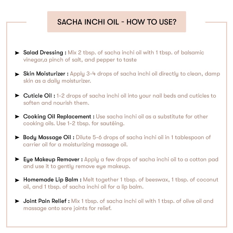 Sacha Inchi Oil