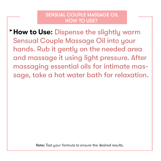 Sensual Couple Massage Oil
