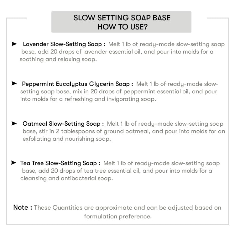 Slow Setting Transparent Soap Base
