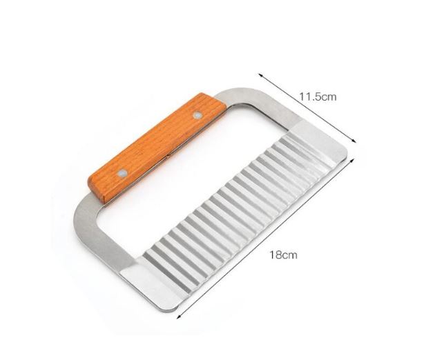 Wooden Soap Crinkle Steel Cutter
