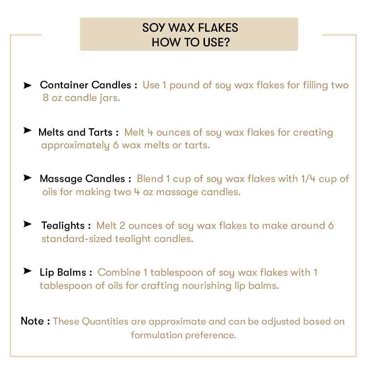 Soy Wax Flakes - How to use
