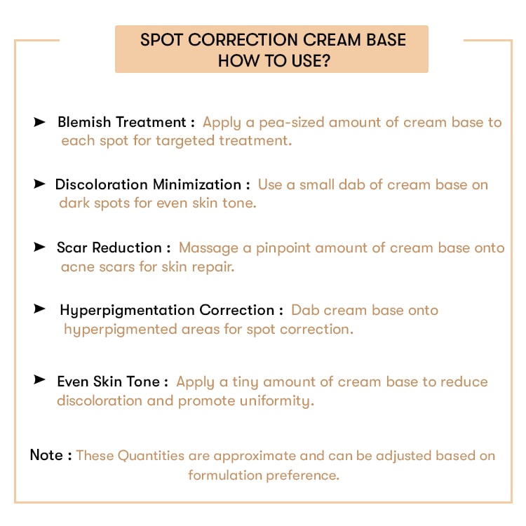 Spot Correction Cream Base ( Ready To Use )