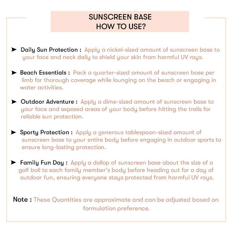 Sunscreen Cream Base ( Ready To Use )