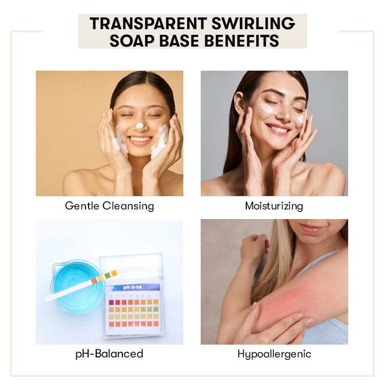 Transparent Swirling Soap Base