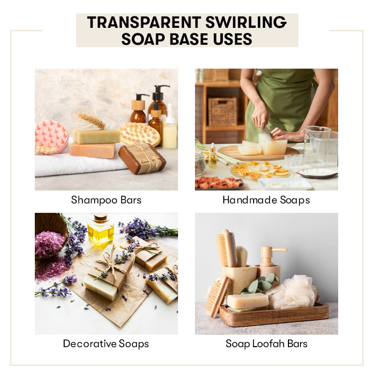 Transparent Swirling Soap Base