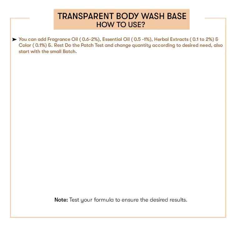Transparent Body Wash Base ( Ready To Use)