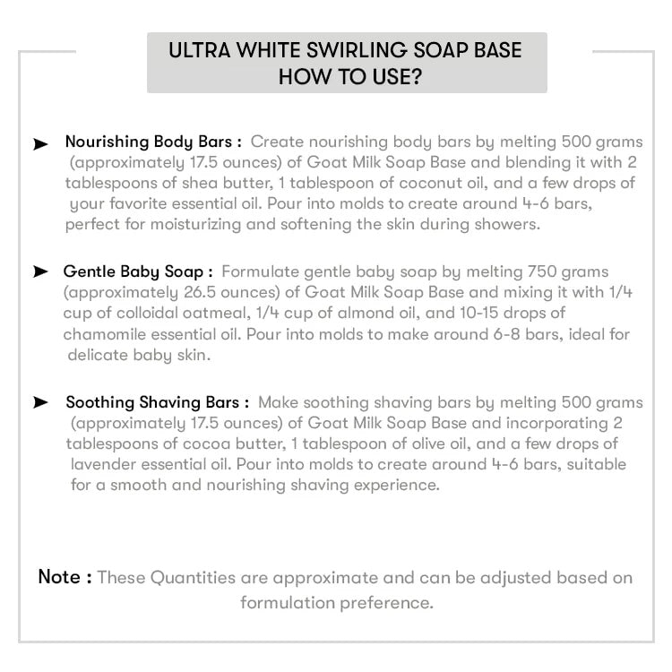 Ultra White Swirling Soap Base