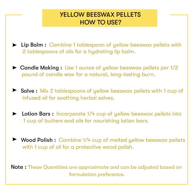 Yellow Beeswax Pellets