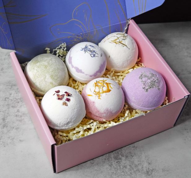 6 Flower Pattern Shape Rectangle Mold + Bath Bomb Mold - Combo Pack