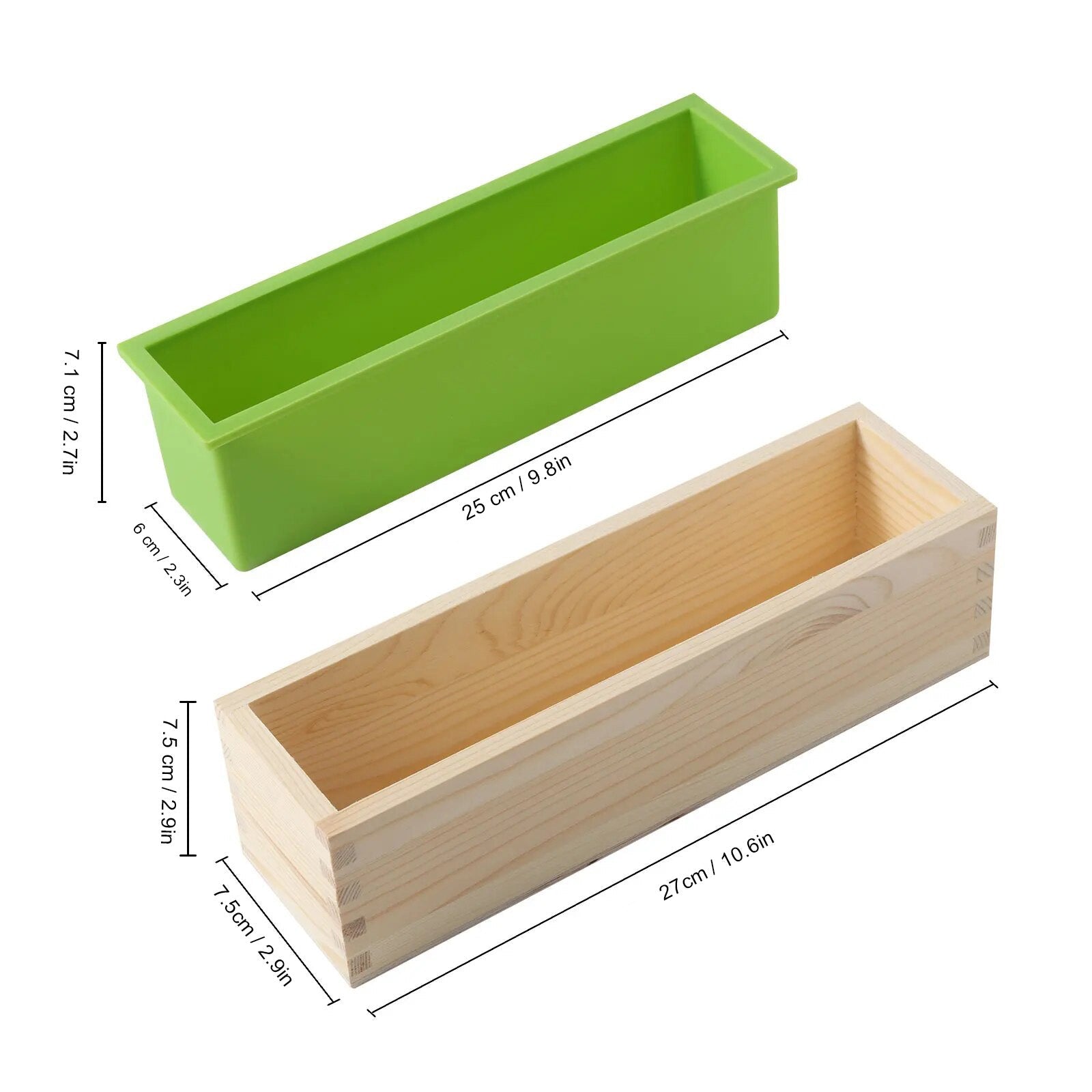 Wooden Rectangle Soap Mould