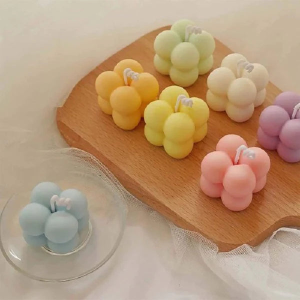 2D Bubble Candle Silicone Mold - Buy 1 Get 1 Free